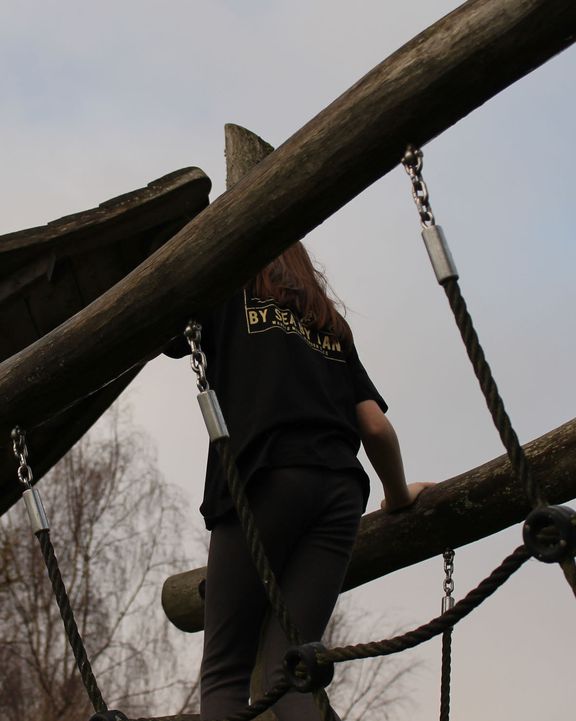 Kids Classic Grid Logo - Black T-shirt