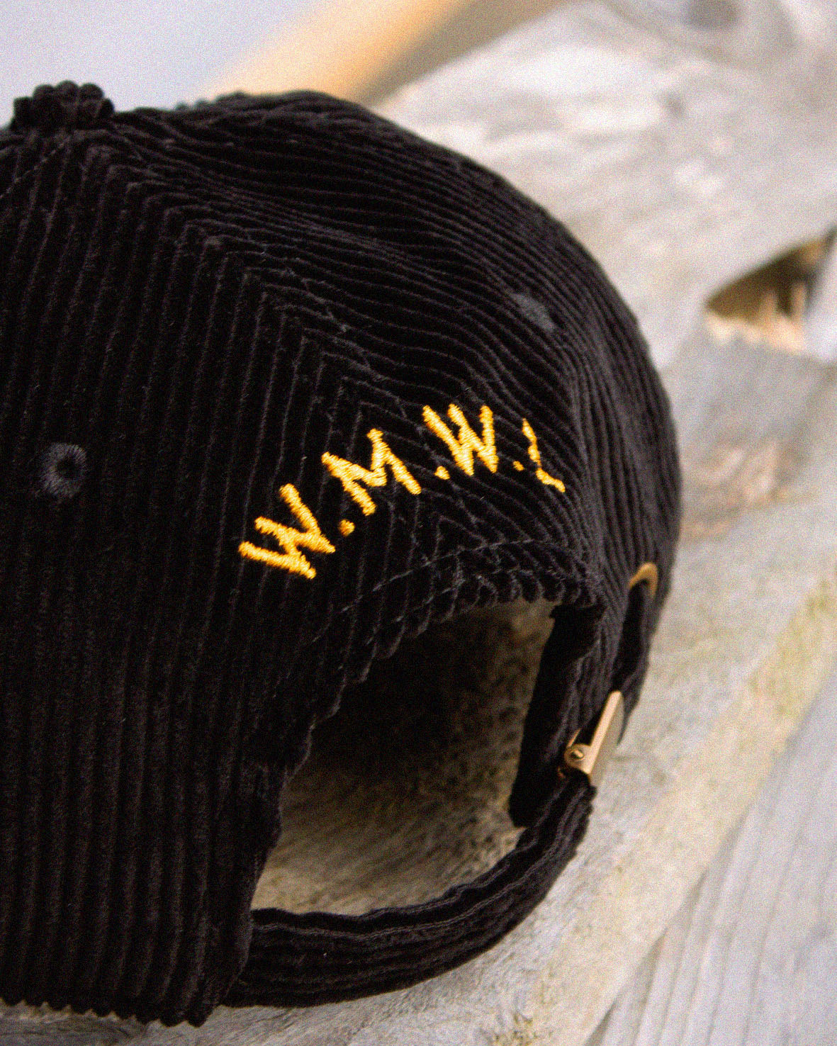 Wander Cord Cap - Black