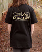 Kids Classic Grid Logo - Black T-shirt
