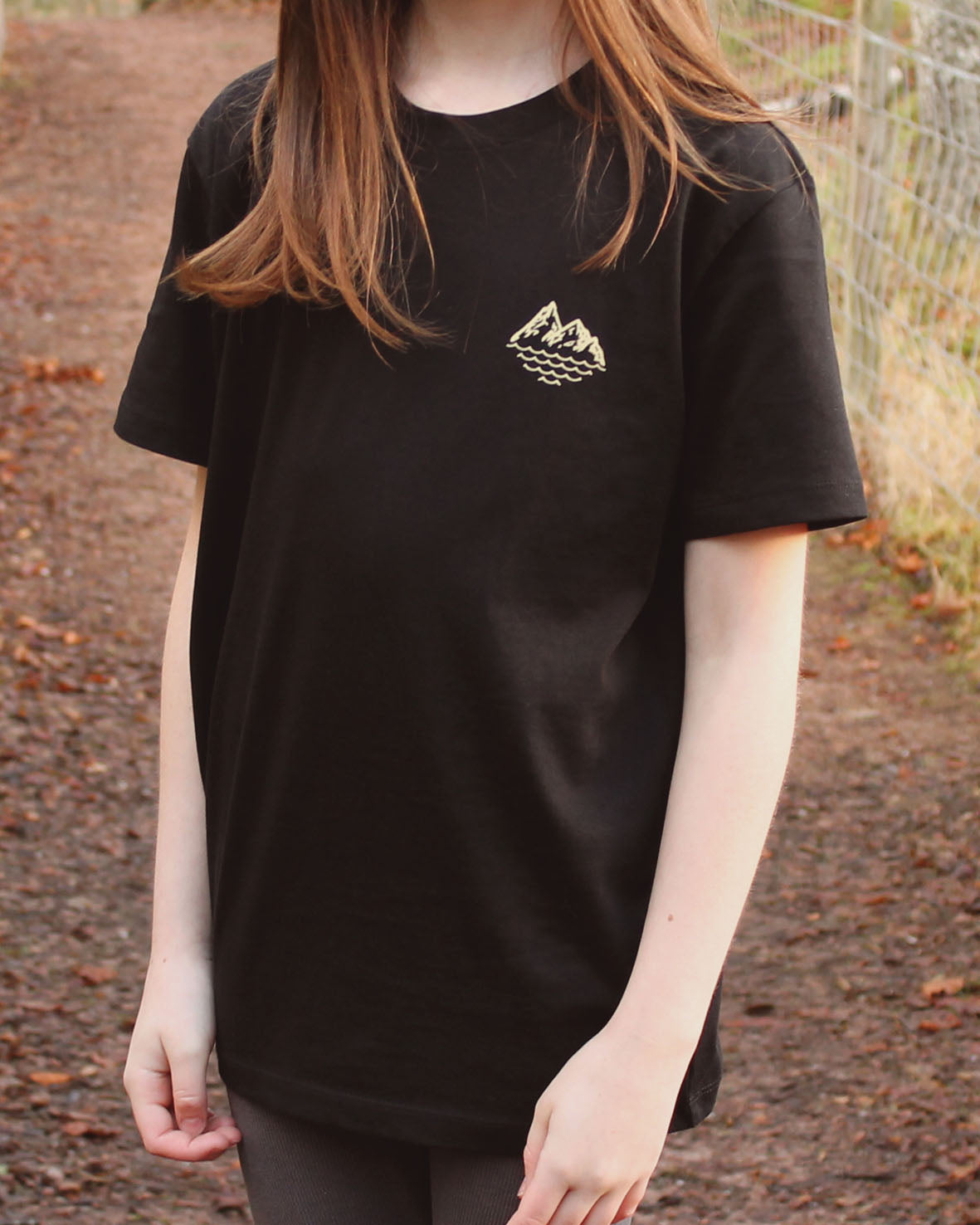 Kids Classic Grid Logo - Black T-shirt
