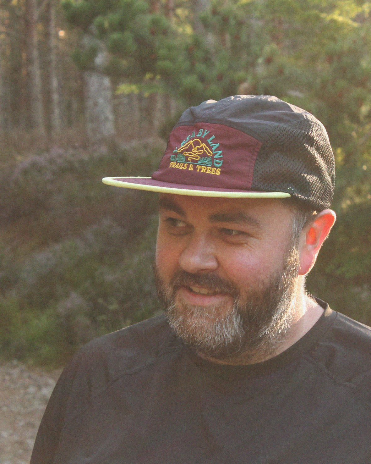 Peaks 5 Panel Trails Cap - Black Forest