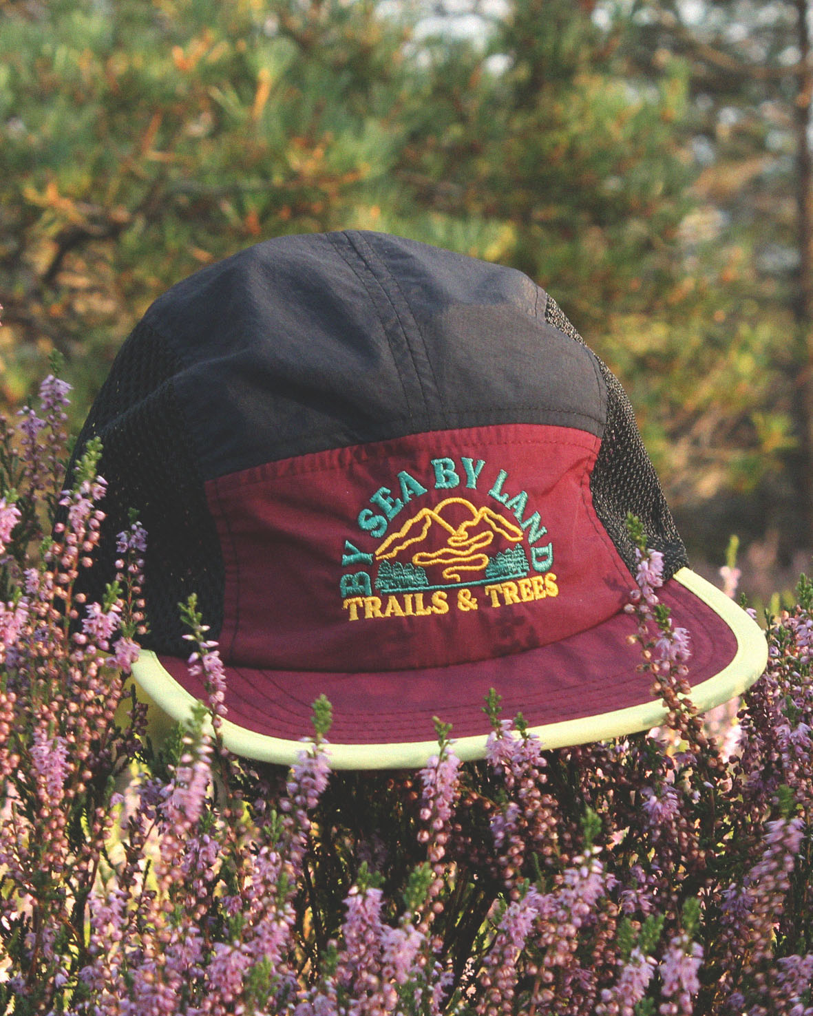 Peaks 5 Panel Trails Cap - Black Forest