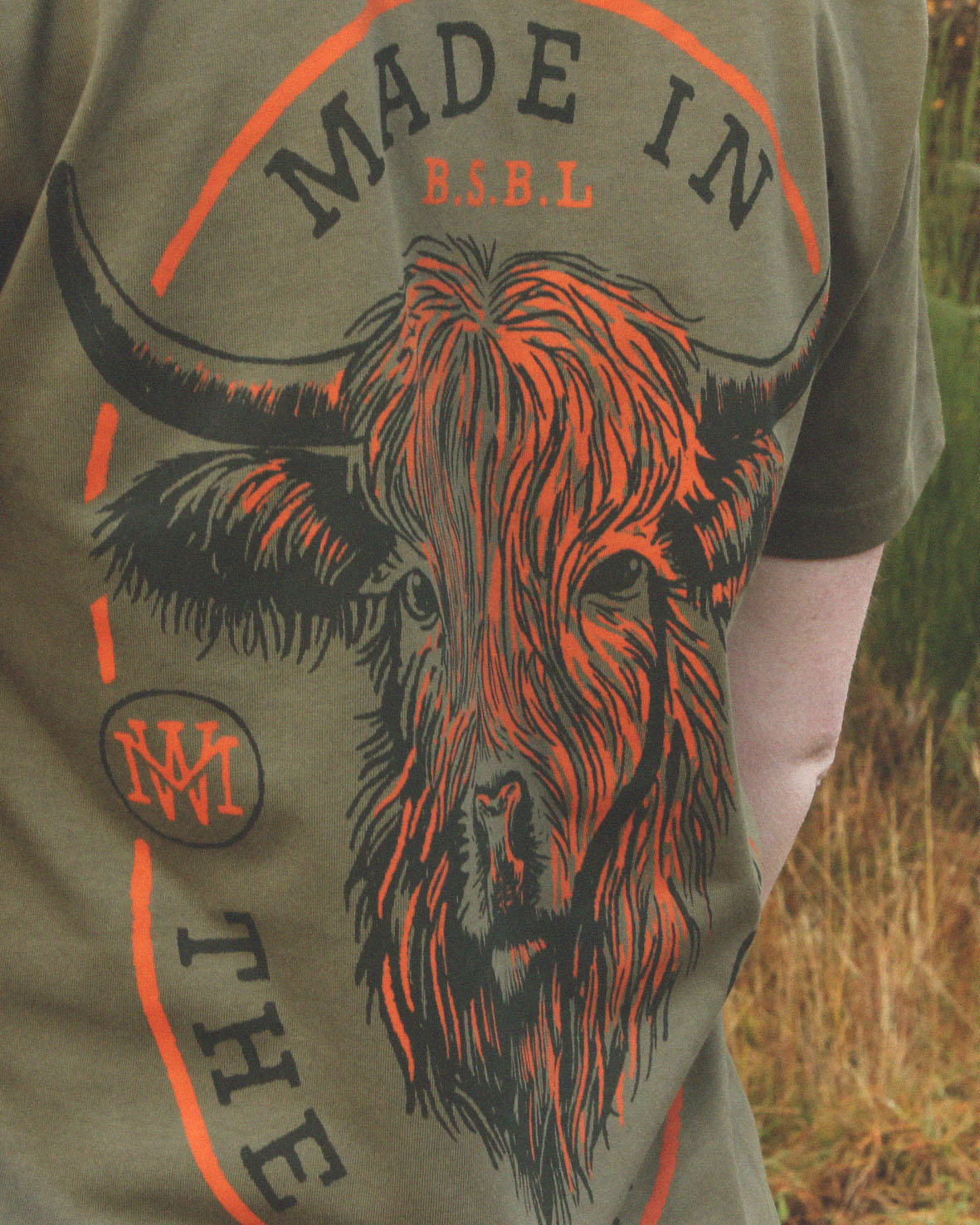 Highland Cow - Khaki T-shirt