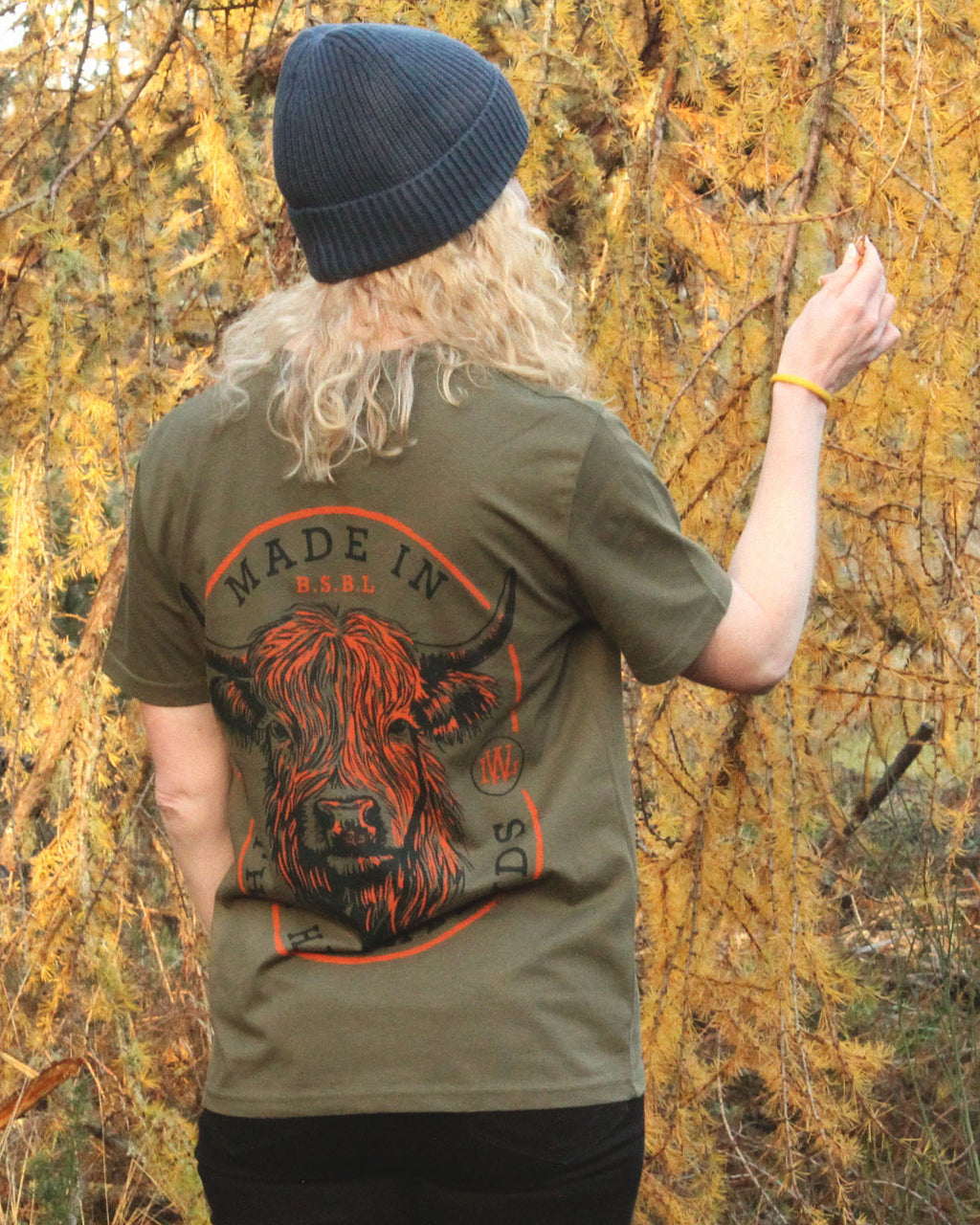 Highland Cow - Khaki T-shirt