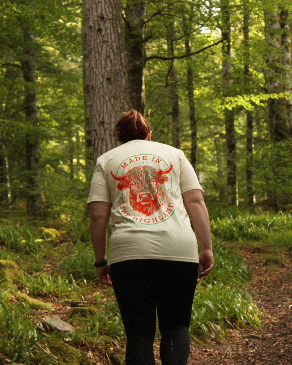 Highland Cow - Natural Raw T-shirt