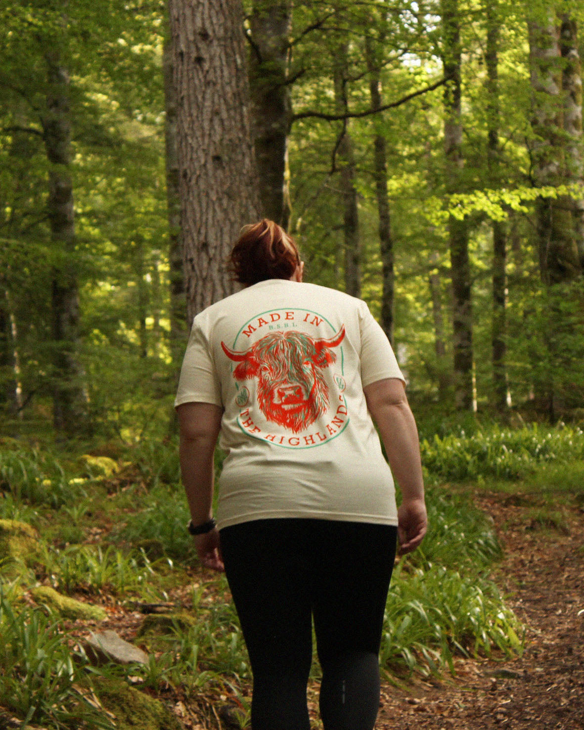 Highland Cow - Natural Raw T-shirt