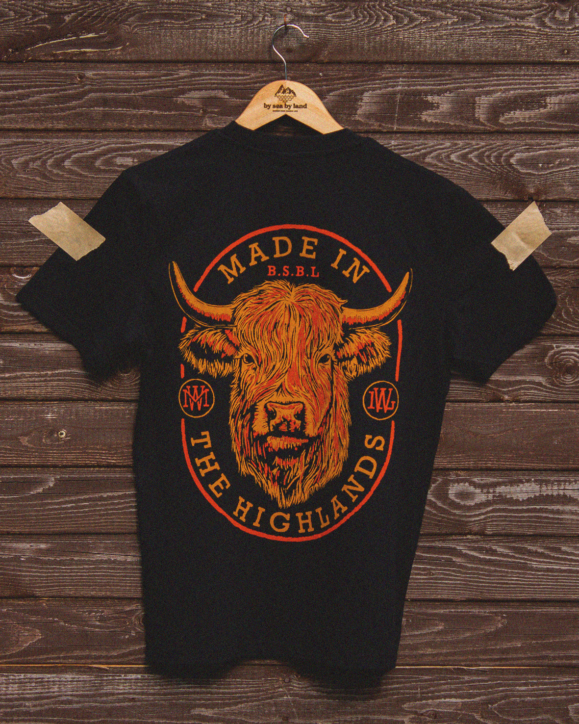 Highland Cow - Black T-shirt
