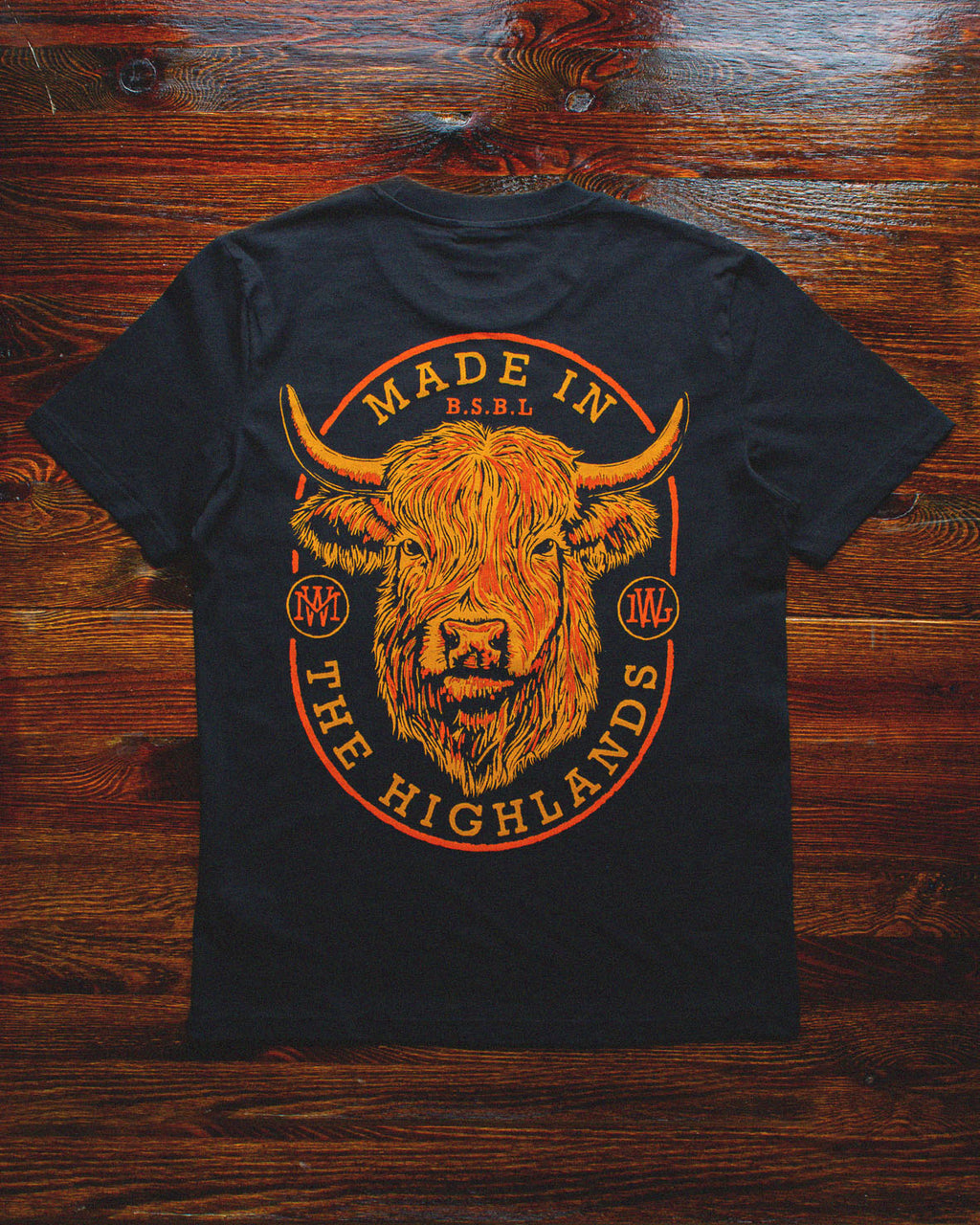 Highland Cow - Black T-shirt