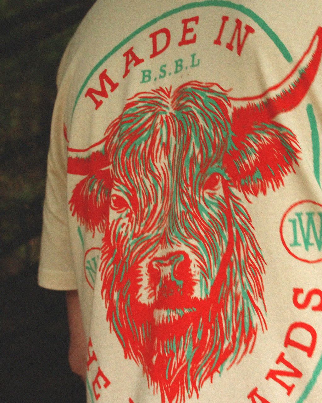 Highland Cow - Natural Raw T-shirt