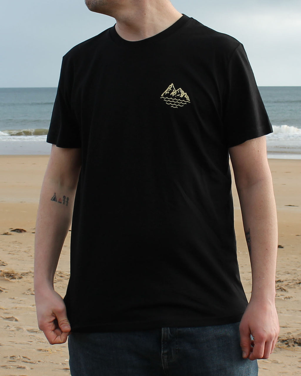 Classic Grid Logo - Black T-shirt