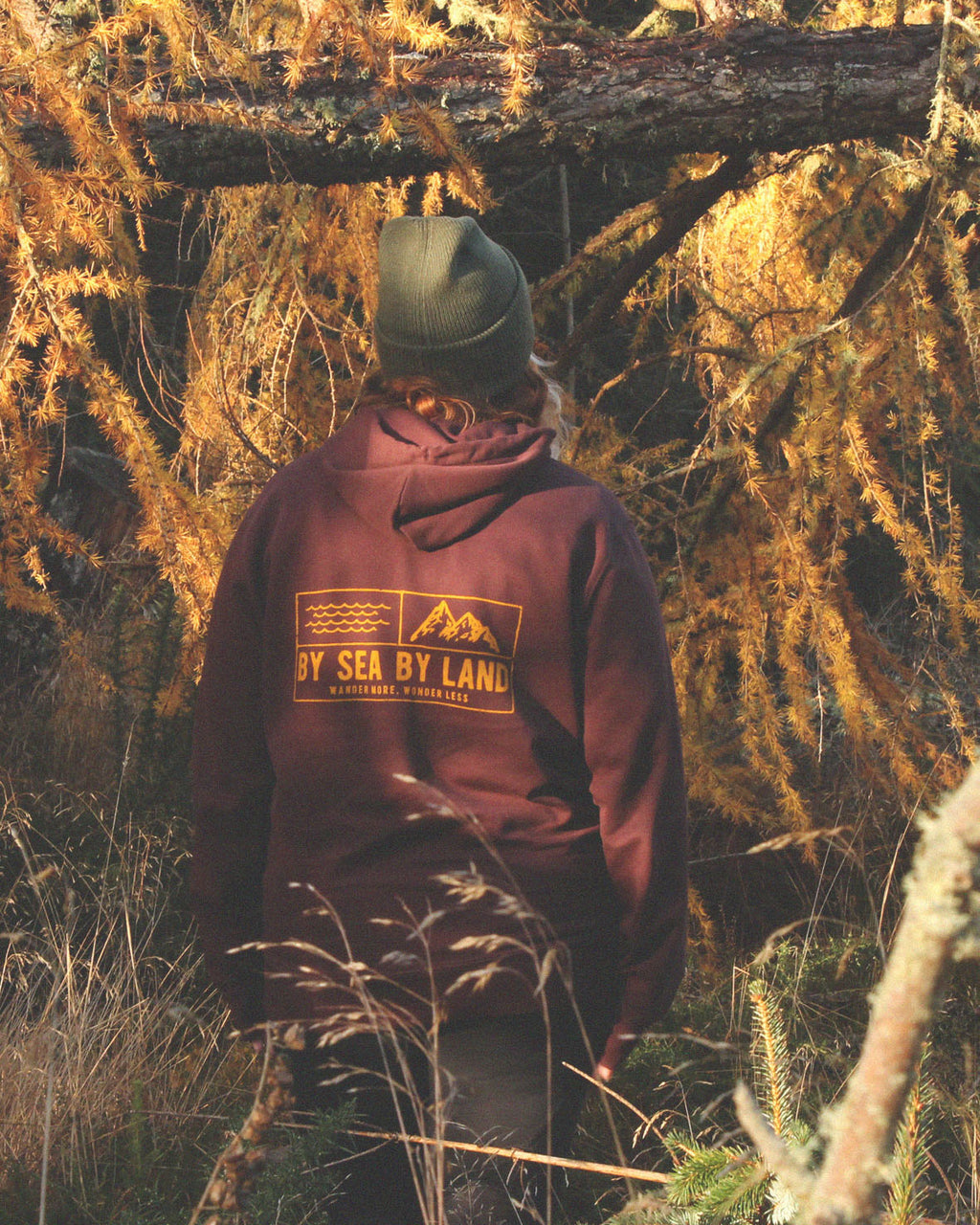 Classic Grid Logo Hoodie - Morello