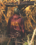 Classic Grid Logo Hoodie - Morello