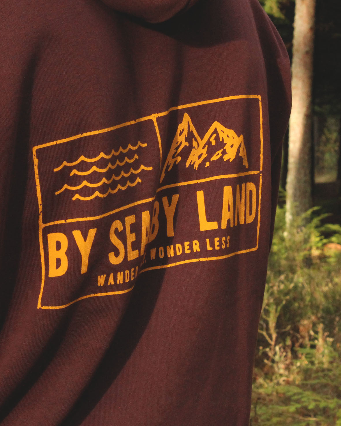 Classic Grid Logo Hoodie - Morello