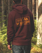 Classic Grid Logo Hoodie - Morello