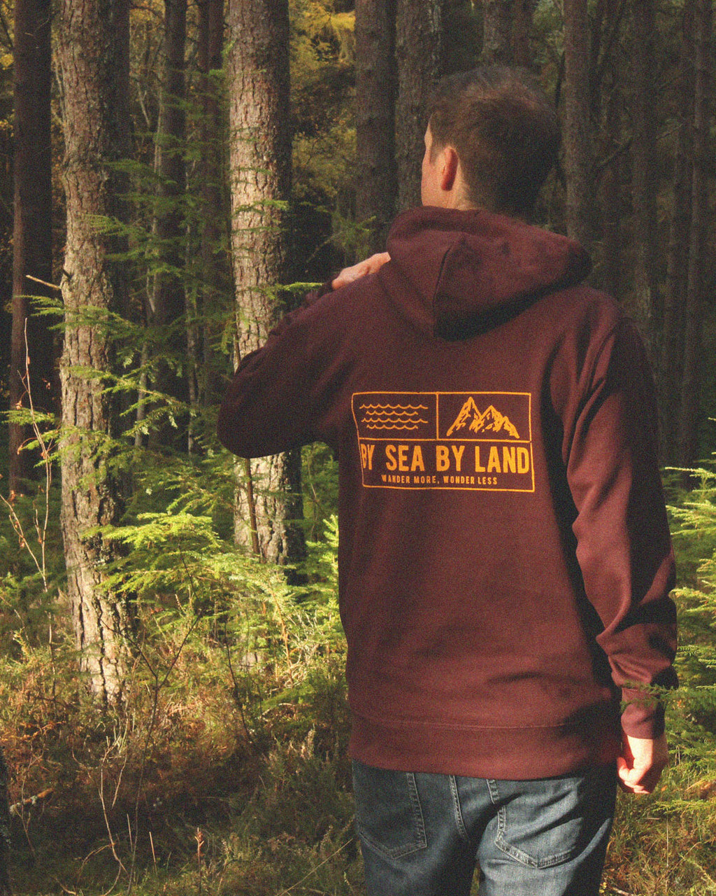 Classic Grid Logo Hoodie - Morello