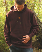 Classic Grid Logo Hoodie - Morello