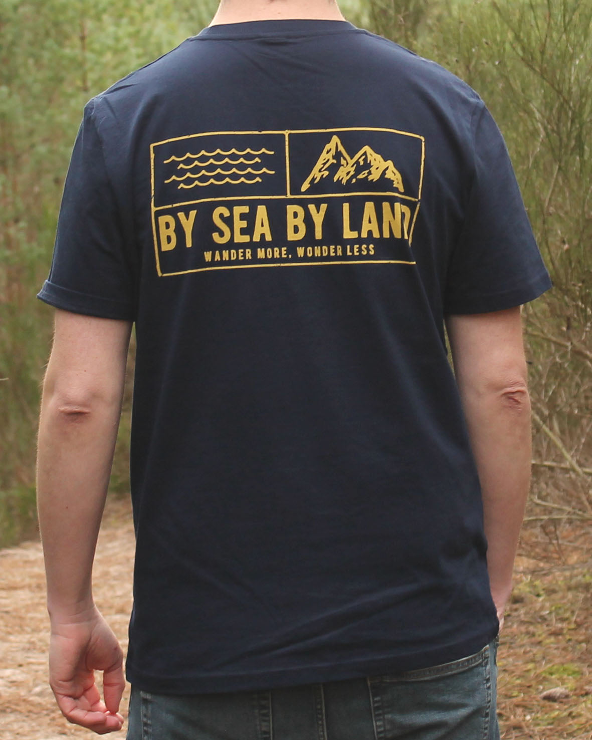 Classic Grid Logo - Navy T-shirt