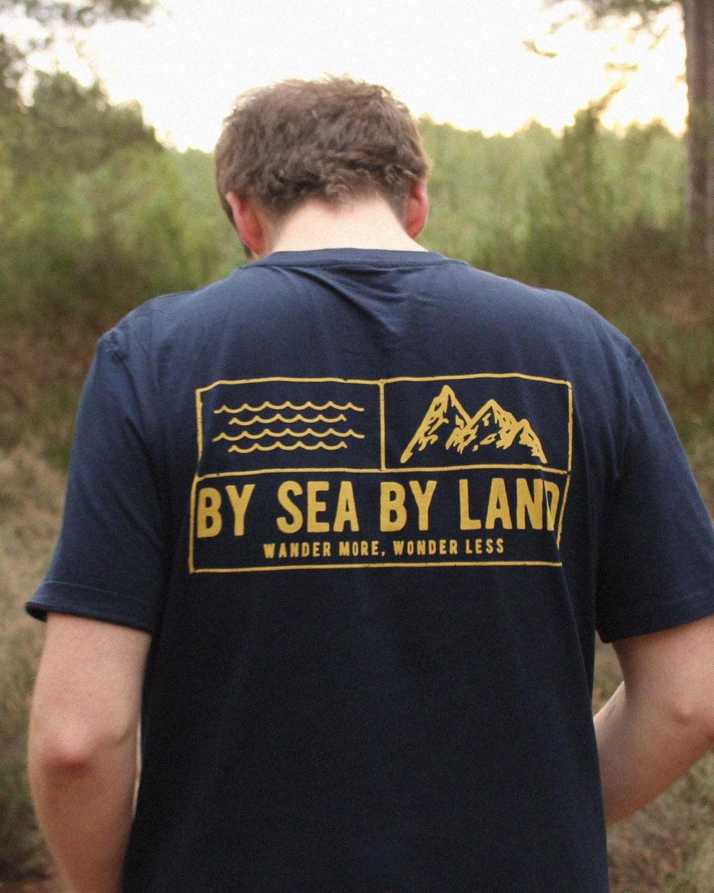 Classic Grid Logo - Navy T-shirt