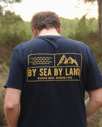 Classic Grid Logo - Navy T-shirt