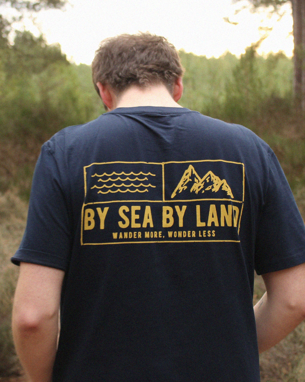 Classic Grid Logo - Navy T-shirt