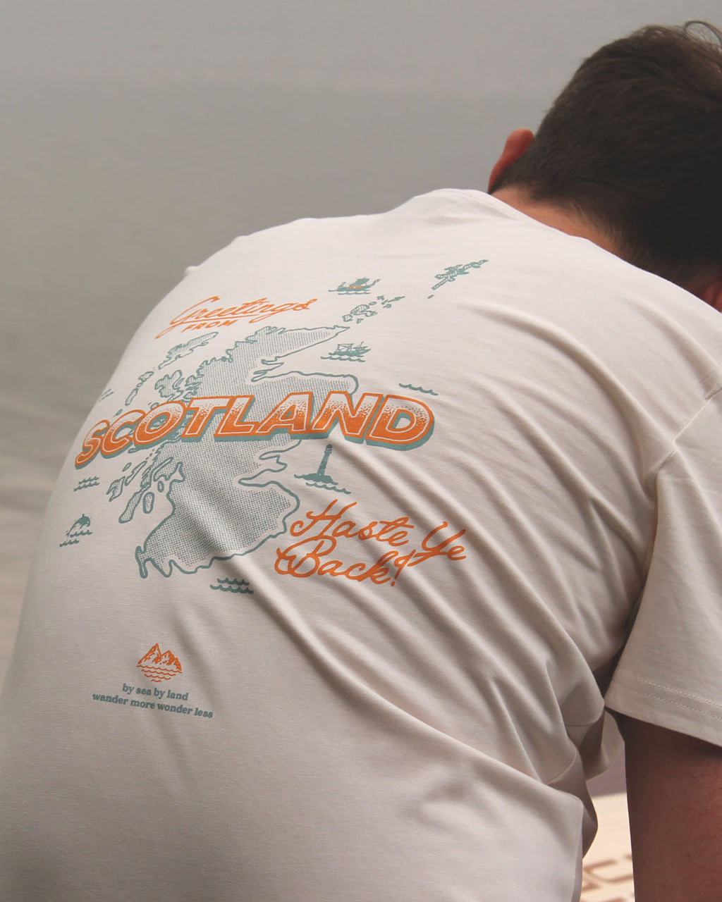 Postcard - Vintage White T-shirt