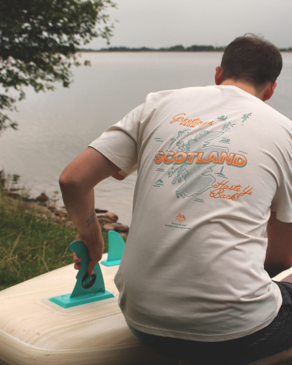 Postcard - Vintage White T-shirt