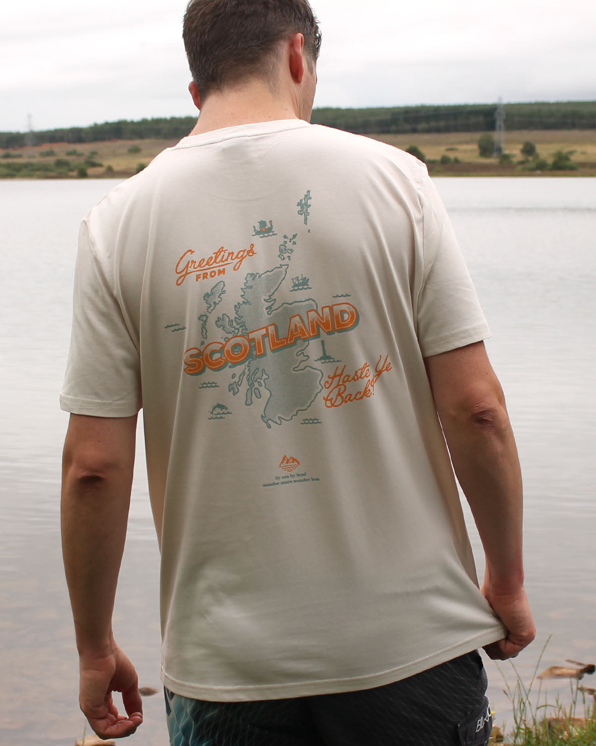 Postcard - Vintage White T-shirt