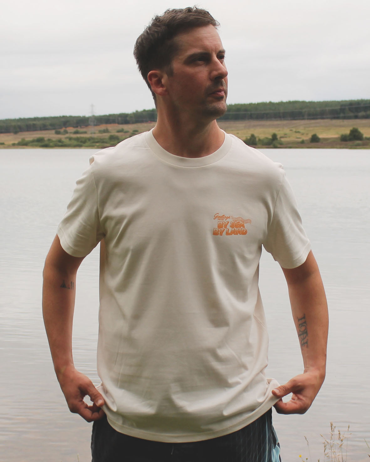 Postcard - Vintage White T-shirt