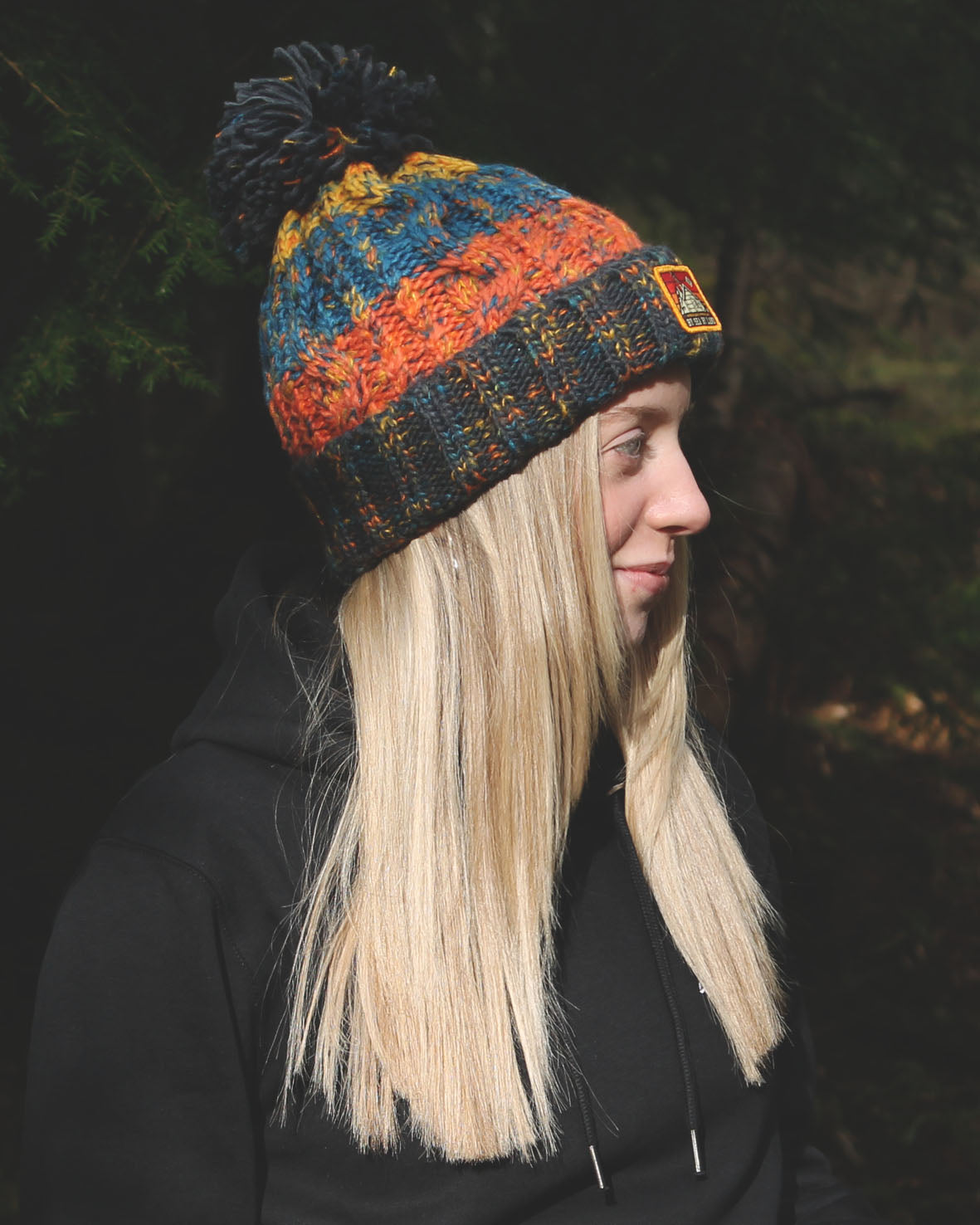 River Bobble Hat  - Sunset