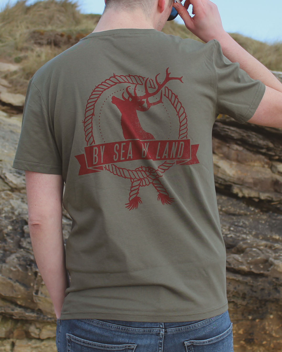 Rope Stag - Khaki T-shirt
